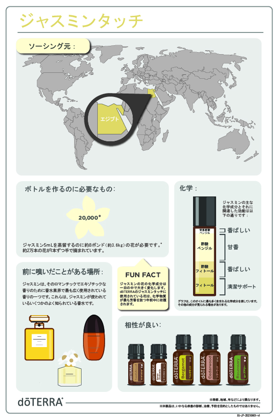 doTERRA　ドテラ　ジャスミンタッチ　10mL【正規品・新品未開封・限定品】