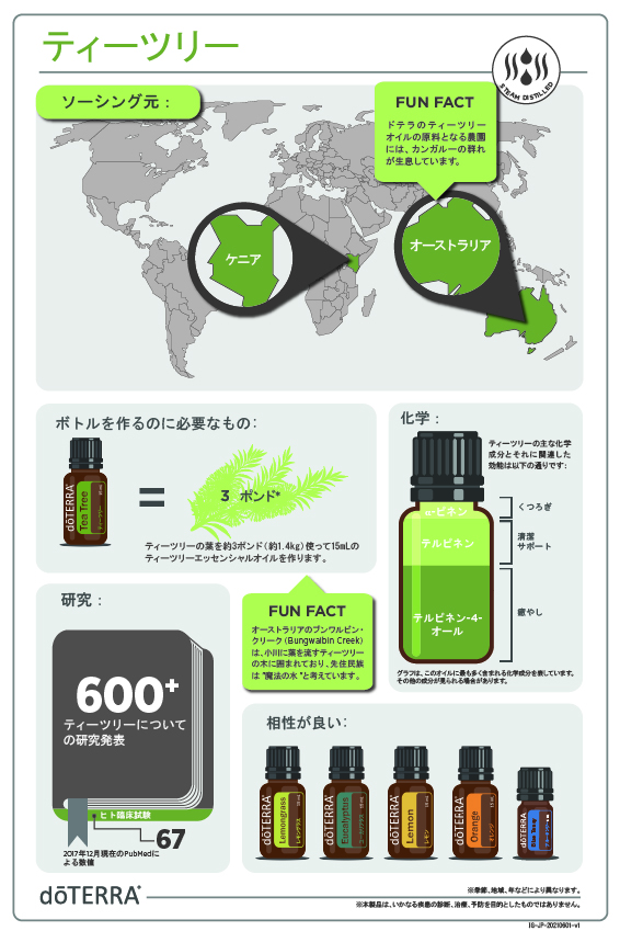 【未使用品】ドテラ　ティーツリー2本/doTERRA Tea tree